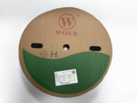 WOER 2:1 ID 1mm 2mm 3mm 4mm 6mm 80mm 90mm 100mm 250mm 300mm 125C 150C RoHS Tube thermorétractable sans halogène VW-1