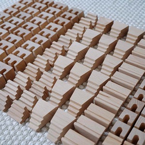 Montessori Wooden Russian Style Castle Building Block Sets Educational Learning Toys for Kids Customizable Stacking Tower for - Product Image 5