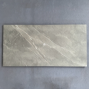 กระเบื้องปูพื้นลายหินอ่อนสีเทาขนาดใหญ่ 60x120 600 x 1200 มม. กระเบื้องพอร์ซเลนแบบมันเงาสำหรับห้องนั่งเล่นราคาประหยัด - Product Image 3