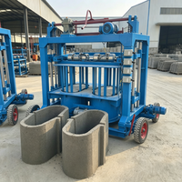 Machine à fabriquer des briques mobile et portable de 5000 pièces avec roues de transport faciles pour les sites d'urgence