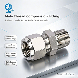 Connecteur à filetage mâle SS316L 6mm à 1 pouce-Norme <span class=keywords><strong>ISO</strong></span>/BSPP/NPT - Product Image 1