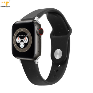 Cinturino in fibra di carbonio da donna con cinturino biodegradabile in gomma traspirante compatibile per <span class=keywords><strong>Apple</strong></span> <span class=keywords><strong>Watch</strong></span> Band serie <span class=keywords><strong>7</strong></span> - Product Image 3