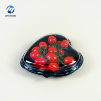 Hartvormige Plastic Dozen Voor Fruit/Chocolade/Zoete Hartvorm Heldere Plastic Clamshell Fruitdoos Container