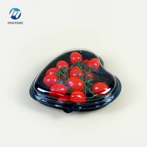 Boîtes en plastique en forme de coeur pour les fruits/chocolat/doux en forme de coeur Conteneur en plastique transparent de boîte de fruits à clapet - Product Image 2