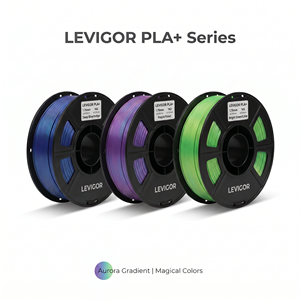 ชุดวัสดุพลาสติก PLA+ ขนาด 1.75 มม. น้ำหนัก 1 กก. สีฟ้า ขาว เทา สำหรับการพิมพ์ 3 มิติ - Product Image 2