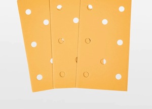 100 buah mata Gerinda Festool, mata Gerinda persegi panjang tinggi kuning 95/180mm, lembar Flocking silikon karbida abrasif - Product Image 4