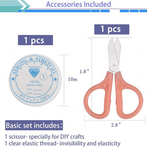 Kit de pâte polymère DIY, 4500+ pièces, fournitures de perlage, perles lettres, anneaux dorés, entretoises, accessoires pour la fabrication de bijoux - Product Image 5