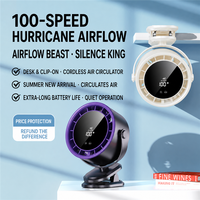 Nouveau ventilateur à pince 2026, vent puissant, super silencieux, rechargeable par USB, grande capacité, idéal pour dortoirs d'étudiants et utilisation au lit