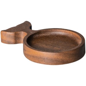Wooden Fish Shaped <b>Tray</b> Black Walnut Wood Serving Dish For Dessert Pastry Food Photography Props Household Use - Product Image 5