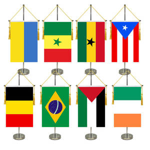 Mini drapeaux personnalisés pour tenir à la main bannière d'équipe d'événement sportif drapeau de bâton de football bannière de bureau de logo d'impression vierge par sublimation - Product Image 1