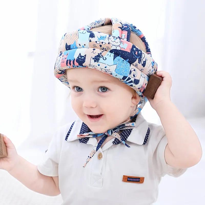 תינוק כובע פעוט כובע פעוט אנטי התנגשות כובע הליכה בטיחות קסדת ילד אנטי-סתיו משענת ראש כובע