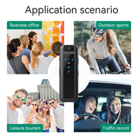 Kamera olahraga Mini 1080P, klip penglihatan malam Dvr badan lensa 180 derajat rotasi mendukung kartu memori hingga 256GB