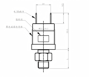 Interruptor de presión fijo FPS‑2C 0.02‑1.0MPa SPST‑NC KD6.4 Carcasa de latón de conexión rápida Terminal de lengüeta 6.35x0.8 ‑30~65 ℃ - Product Image 5