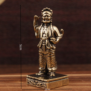Brass Figurine Thousand Mile Eyes And Keen Ears Tabletop <b>Decor</b> General Use Sculpture - Product Image 3