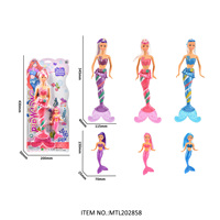 Poupée sirène de natation 14 pouces jouet mode beauté 34CM poupées en plastique à changement de couleur jouets sirène pour les filles