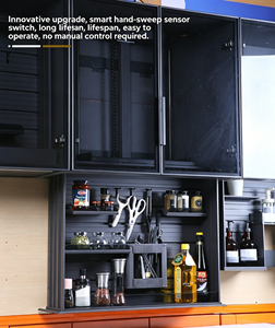 Étagère coulissante intelligente en alliage d'aluminium à commande électrique, avec commande vocale et capteur de mouvement anti-pincement, pour armoire de <span class=keywords><strong>cuisine</strong></span> - Product Image 2