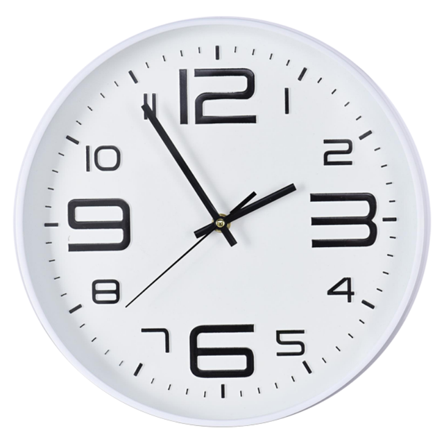 12 Inch Silent Quality Quartz Easy to Read Decorative Modern Design Wall Clock