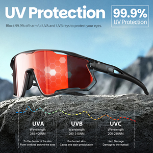 Gafas Deportivas OEM TR90 con Montura Completa Espejada, Lentes de PC, Resistentes al Viento, Protección UV400, Resistentes a Impactos, para Ciclismo de Montaña y Cricket - Product Image 5