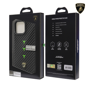 Funda trasera oficial licenciada Lamborghini de fibra de carbono con protección total para iPhone 16 Pro Max y iPhone 17 Pro Max - Product Image 5