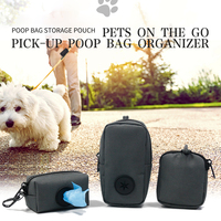 Sac à friandises carré pour chien avec logo personnalisé, fermeture éclair réglable, en tissu polyester durable, respirant, portable et écologique, avec sacs à déjections pour animaux de compagnie