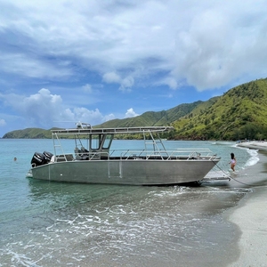 Fabricant de bateaux de travail en aluminium soudé à console centrale de 9 m (30 pieds), <span class=keywords><strong>ferry</strong></span>, bateau de fret, petit bateau de débarquement - Product Image 3