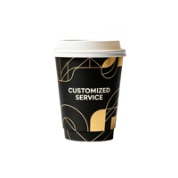Gobelets en papier à double paroi écologiques et imperméables, robustes et jetables pour café et boissons chaudes