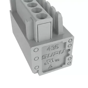 Conector de terminal pcb pa66, conector de ângulo verde personalizado