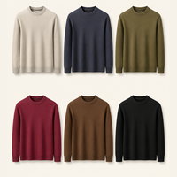 Pull cardigan épais et respirant pour homme, col en V, gris élégant, décontracté, de luxe, anti-plis, pour l'hiver, modèle RCX ODM