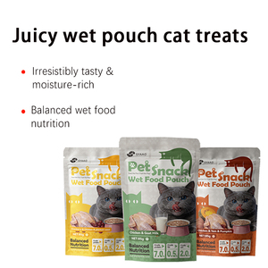 Nourriture humide pour chat saine et riche en protéines, 85g, à base de viande (bœuf, thon, poulet), en sachet, pour toutes les phases de vie, vente en gros OEM - Product Image 1