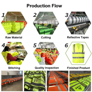 เสื้อแจ็กเก็ตนิรภัยสำหรับผู้ชายเสื้อแจ็กเก็ตแขนยาวสะท้อนแสงระบายอากาศได้ดี - Product Image 5