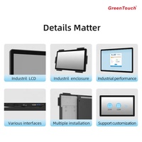 Monitor de Pantalla Táctil Capacitiva Antivandálica de 43 Pulgadas FHD UHD 1080P, Monitor de Computadora Táctil LCD Multi-IPS de Marco Abierto Industrial para