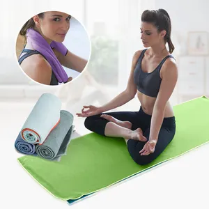 Pabrik grosir latihan kebugaran handuk yoga ramah lingkungan cepat kering mikrofiber mewah benang perjalanan microfiber keringat gym olahraga t