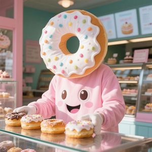 Disfraz de Mascota de Donut Personalizado de Fábrica con Tela de Espuma, Color y Diseño Personalizados, para Fiestas, Precio de China - Product Image 1