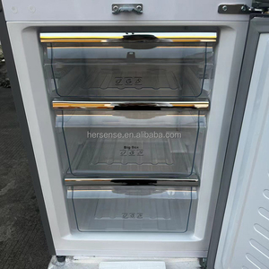 Portable 318L Refrigerator Freezer and Fresh Stainless Steel Grade 1 Compressor <b>Standing</b> Two <b>Doors</b> Refrigerator High End Quality - Product Image 4
