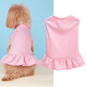 Vestido de lujo de algodón y poliéster para perros de 12 colores con encaje impermeable para uso en todas las estaciones - Product Image 4