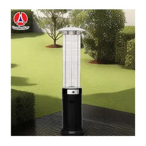 Gardensun Chinese Factory outdoor fire glass tube wood pellet patio outdoor heater infrared