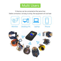 Routeur Wifi sans fil 4G LTE Mifis avec écran LCD Type-C, routeur 4G avec emplacement pour carte SIM, mini routeur portable de poche, routeur Wifi 4G de poche