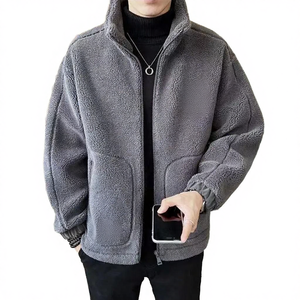 เสื้อแจ็คเก็ตผู้ชาย RNSHANGER ผ้าเคลือบไม่ทอ ขนแกะเทียมหนานุ่ม ซิปหน้า คอจีน ผ้าแคชเมียร์ผสมฝ้าย ขนปุย สำหรับฤดูหนาว เหมาะสำหรับเล่นกีฬาและสวมใส่ลำลอง - Product Image 4