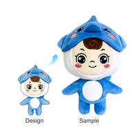 Boneka Hewan Isi Kapas PP Bordir Super Lembut Kustom, Aksesoris Pernikahan, Fungsi Pereda Stres, Dapat Dipersonalisasi