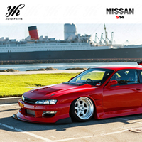 Nouveau garde-boue avant en fibre de verre, ajustement parfait +30mm pour FRP 1997-1998 S14 Kouki S14A (modèle tardif) style BN, fabriqué en Chine