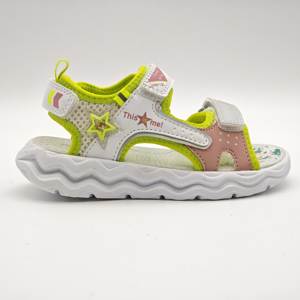 Sandales d'été multicolores pour filles - <span class=keywords><strong>Velcro</strong></span> respirant, semelle souple antidérapante, bout ouvert, chaussures décontractées pour tout-petits - Product Image 3