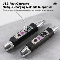 Lampe torche rechargeable DUNFBIRD JY30 5W XPG multi-lumière pour l'identification du jade, blanc et jaune, pour l'inspection des pierres précieuses, LED