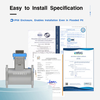 Medidor de Agua Electromagnético DN150 IP68 RS485 Módulo MID D Q3/Q1 400 de Cámara Poco Profunda