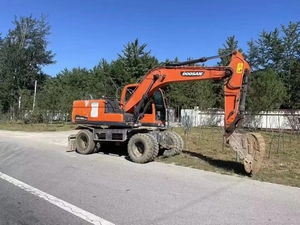 Excavatrices sur roues Doosan DX150 d'occasion, 15 tonnes, fabriquées en Corée du Sud, moteur Doosan KOOP, pompe à moteur haute efficacité - Product Image 6