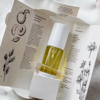 Flacon pulvérisateur d'émulsion aqueuse dégradé personnalisé en usine de 120 ml, flacon de crème d'essence faciale de 30 g, ensemble de cosmétiques en verre