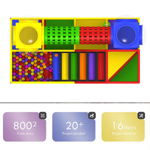 Equipo <span class=keywords><strong>de</strong></span> Juegos para Interiores, Diseño <span class=keywords><strong>de</strong></span> Ciudad Infantil, Juegos Blandos Comerciales, Tobogán Infantil - Product Image 3