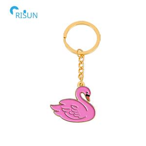 Llaveros Personalizados con Animales en 3D, Esmalte Brillante, Blanco y Negro, Cisne, Llavero Personalizado con Anillo para Llaves - Product Image 5