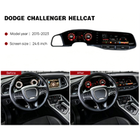 HOLROADX 24.6" Android Car Stereo untuk Dodge Challenger Hellcat 2010-2024 Wireless CarPlay GPS Navigasi Layar Sentuh Radio Mobil