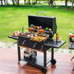 Outdoor Foldable And Heavy-duty Carbon Barbecue Stove For Picnic Garden Party Cooking Terrace Camping Travel
