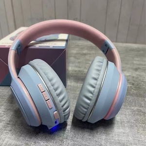 Auriculares Inalámbricos HI-FI con Bajos y Cancelación de Ruido, Micrófono Ligero, Diseño Degradado, Casco Deportivo para Chicas, Compatibles con BT para Teléfonos Móviles y Aviación - Product Image 2